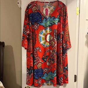 Floral Red Women's Top